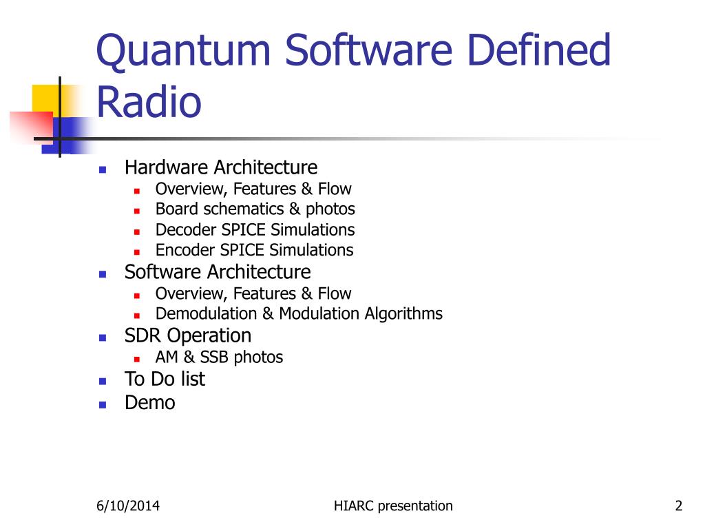 what is software defined radio